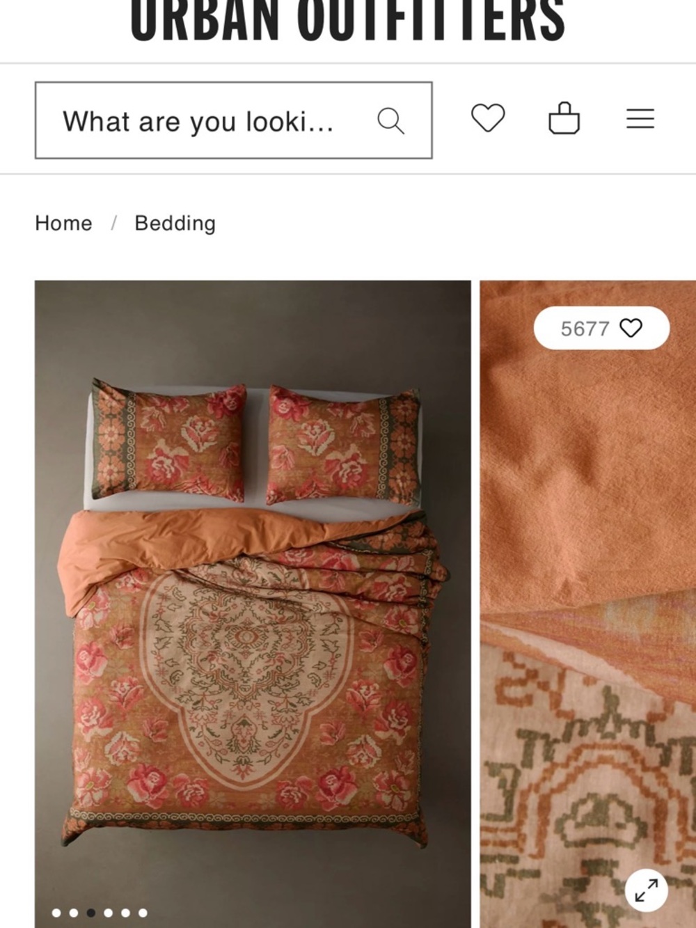Urban Outfitters Green Multi Floral Duvet Set